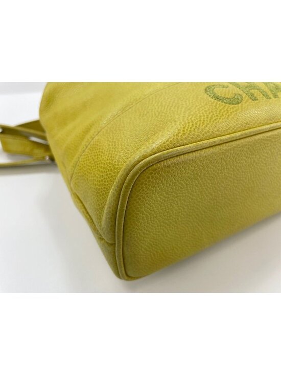Chanel Backpack Yellow main image 9